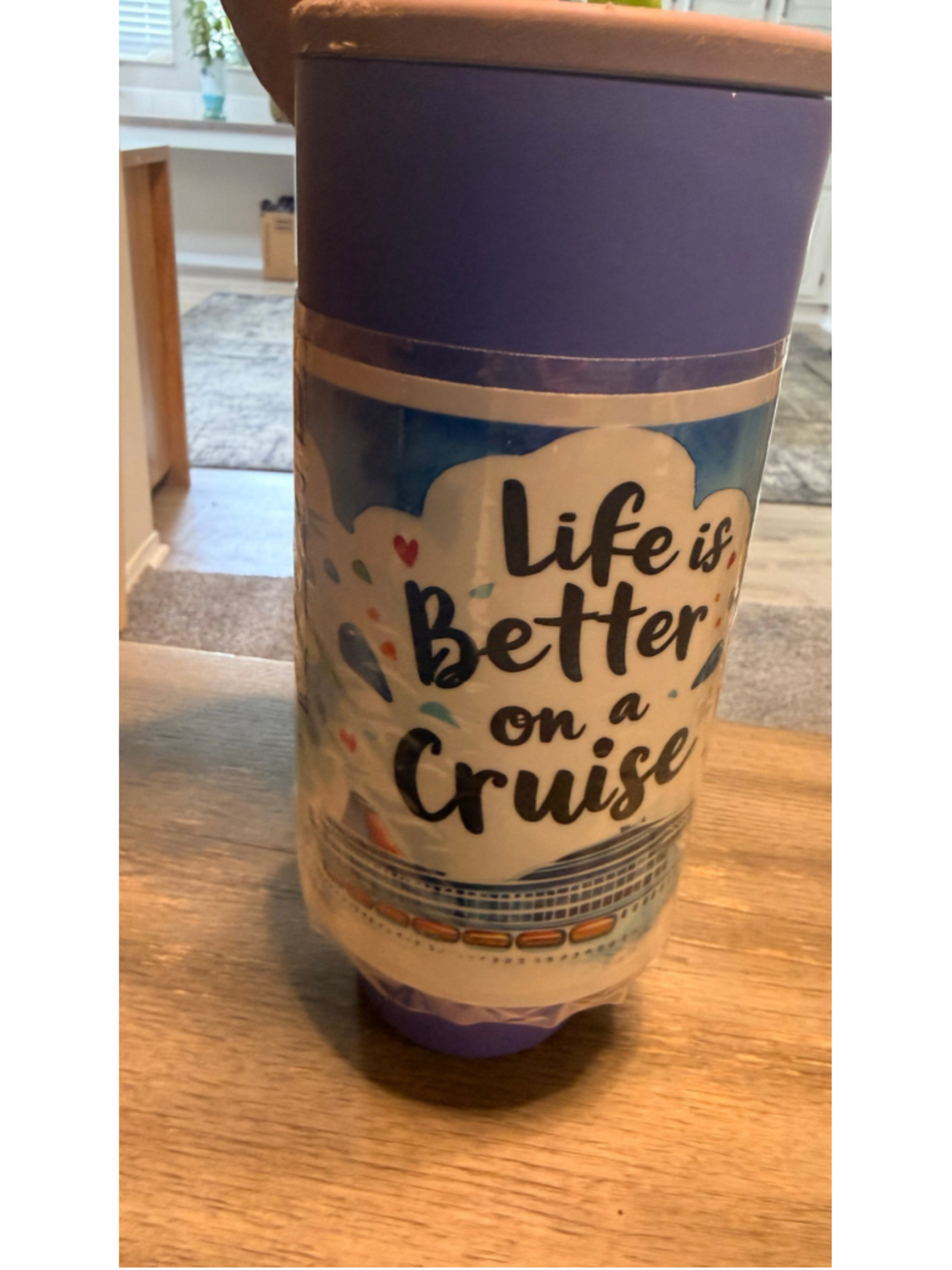 Cruise Theme Water Bottle Wrap One Size
“Life’s Better on a Cruise”